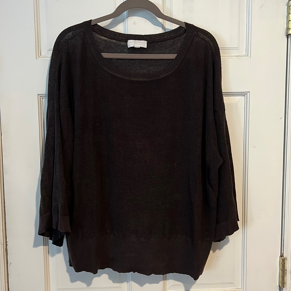 White label linen sweater